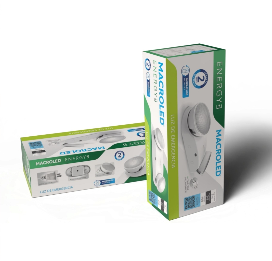 LÁMPARA DE EMERGENCIA LED 2W 7000K MACROLED - Imagen 2