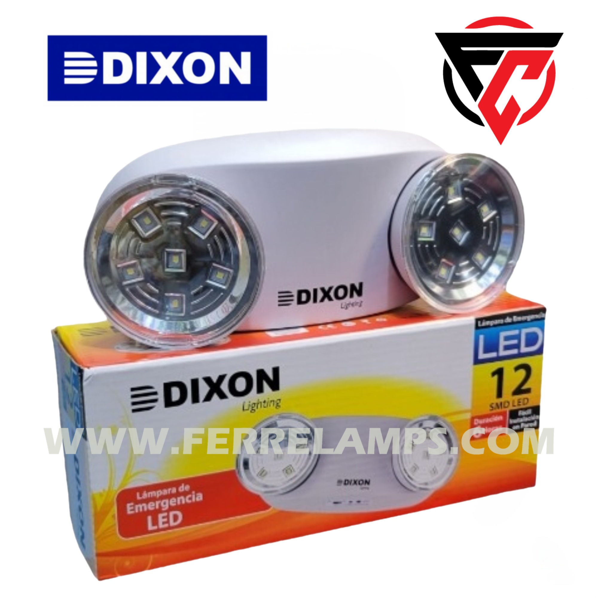 LÁMPARA DE EMERGENCIA LED 12LEDS 2.4W IP20 DIXON