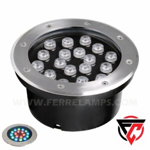 SPOT DE PISO LED 18X1W RGB 85-265V IP67 CYTEC