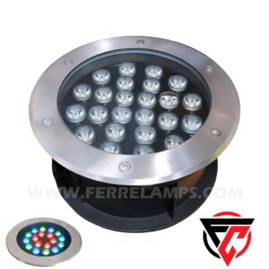 SPOT DE PISO LED 24X1W RGB 85-265V IP67 CYTEC